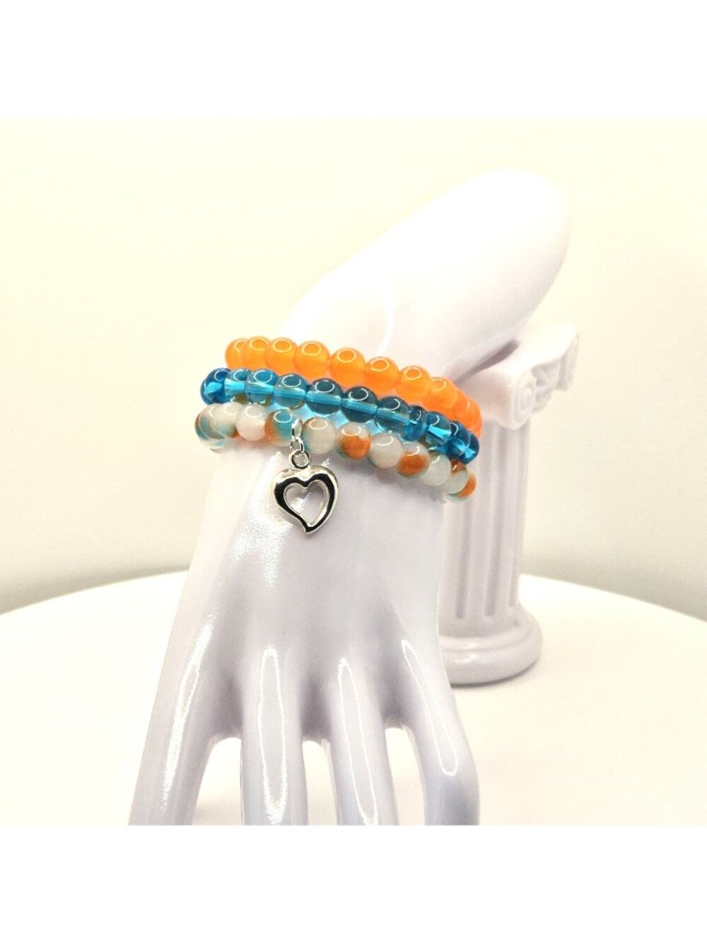 Stack Bracelet Set Gift for Her, Colorful Beaded Bracelet Set, Summer Bracelet